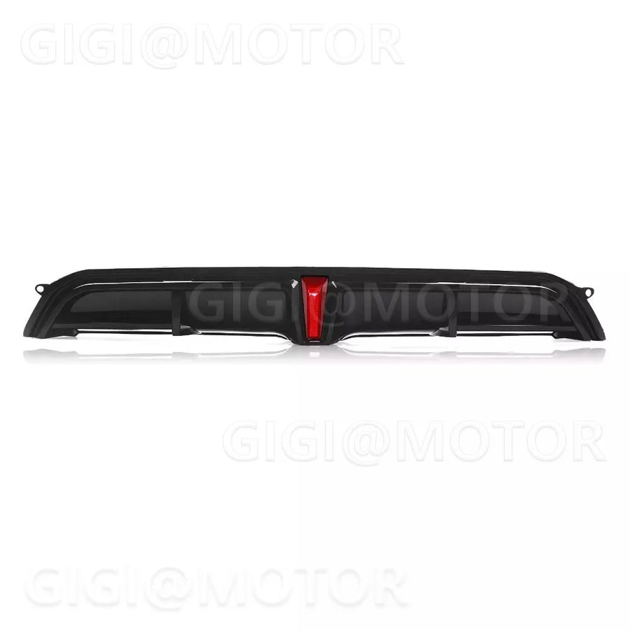 Gloss Black LED Rear Diffuser – 2022–2024 Honda Civic Hatchback