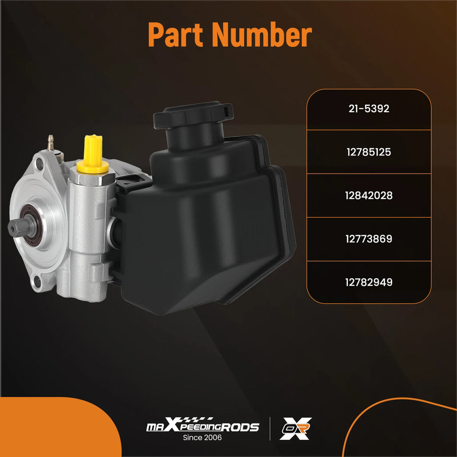 Power Steering Pump with Reservoir for Saab 2003-2009 Cadillac Bls 2.0L 2003-2011 21-5392