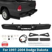Rear Step Bumper with Mounting Brackets for Dodge Dakota 1997-2004