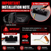 Smoked Black LED Tail Light Assembly Set for 2007–2013 BMW X5