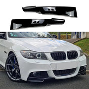 Front Bumper Splitters for 2009–2012 BMW E90/E91 M-Tech LCI – Pair