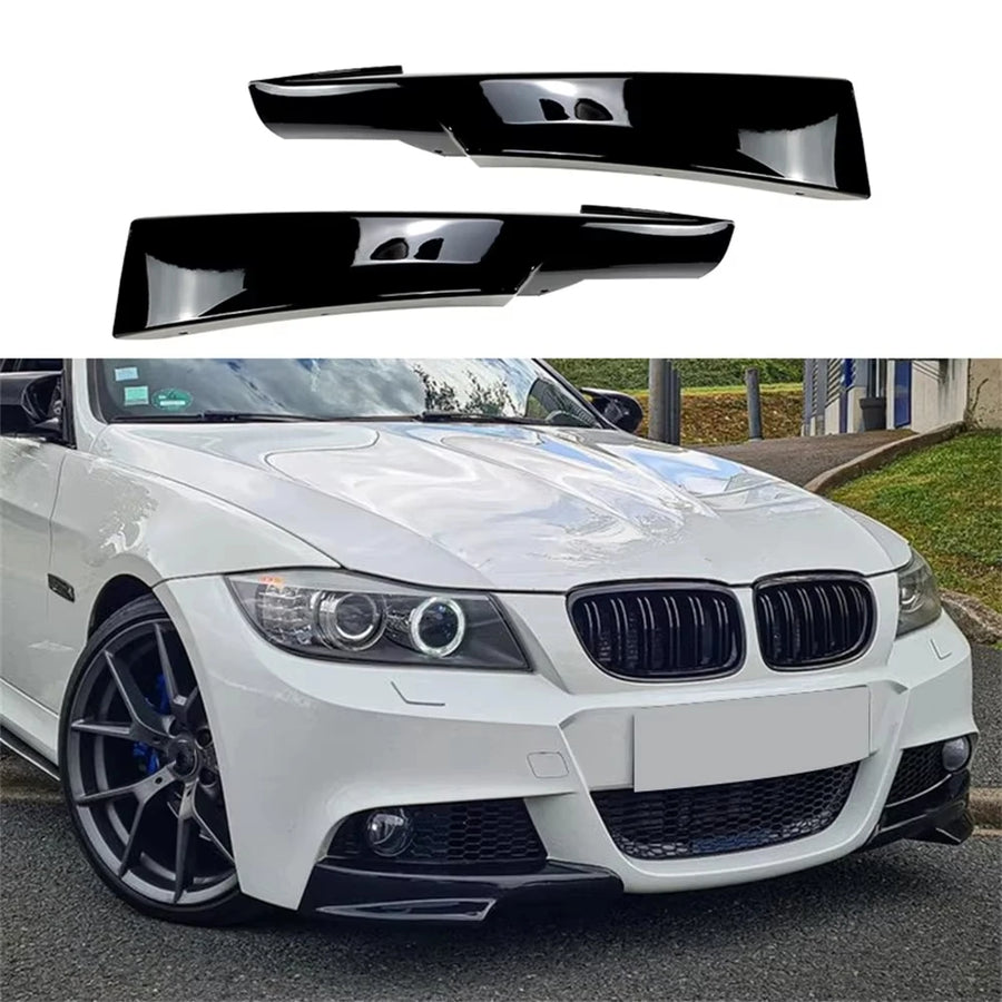 Front Bumper Splitters for 2009–2012 BMW E90/E91 M-Tech LCI – Pair