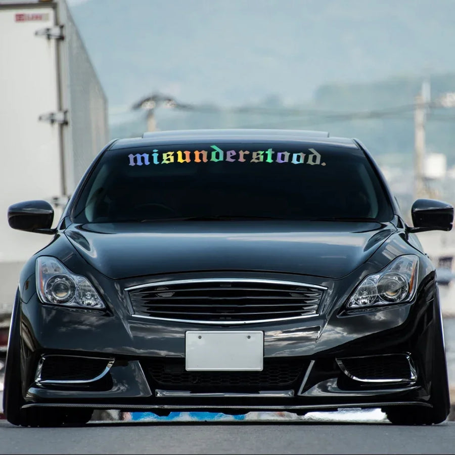 “Misunderstood” Windshield Banner Vinyl Decal – Multiple Sizes