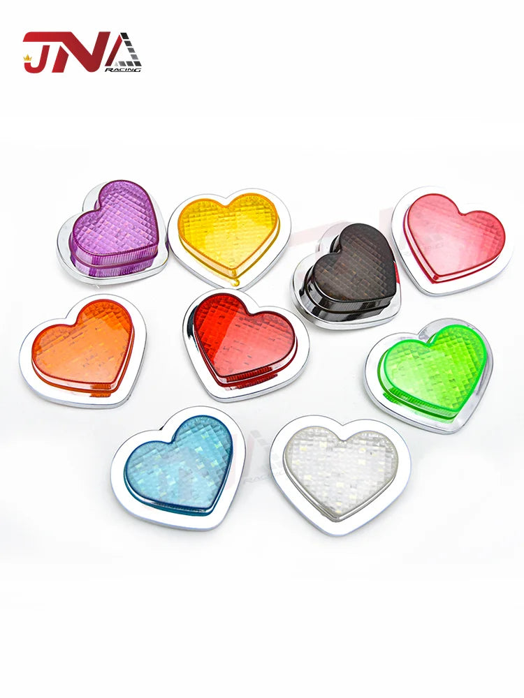JDM Car Heart Shaped Marker Lamp 12V Small Heart Car Side marker Light