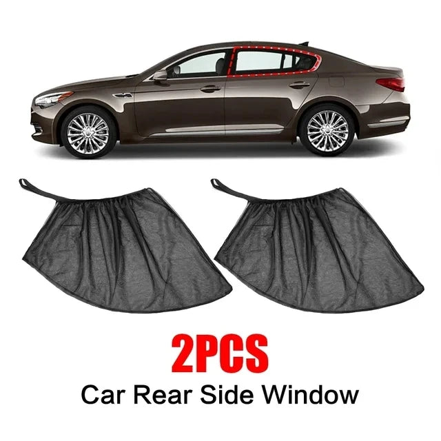 Universal Mesh Side-Window Sunshade Pair for Cars and SUVs