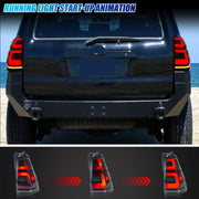 Toyota 4Runner 4th-Gen Sequential LED Tail Light Pair – 2003–2009 Black