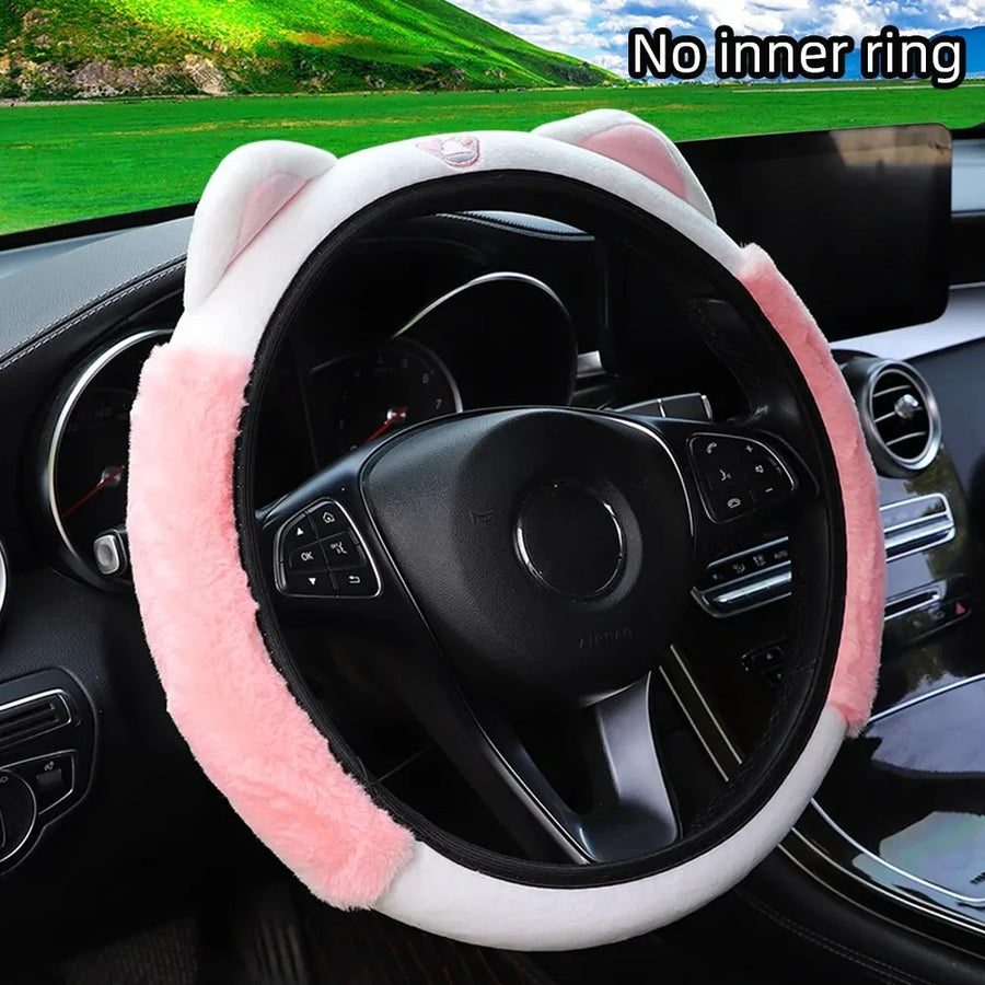 Steering Wheel Cover – plush, 15INCH, 15INCH