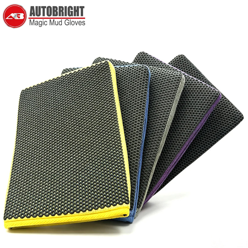 Dual-Sided Clay & Microfiber Paint Decontamination Mitt
