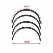 Universal Rubber Fender Flare Extensions – 4 Pieces
