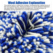 Twisted-Wool Polishing Pad, 9-Inch Face / 7-Inch Backing