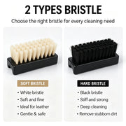 Car Interior Cleaning Brushes, Soft & Stiff Bristle Options