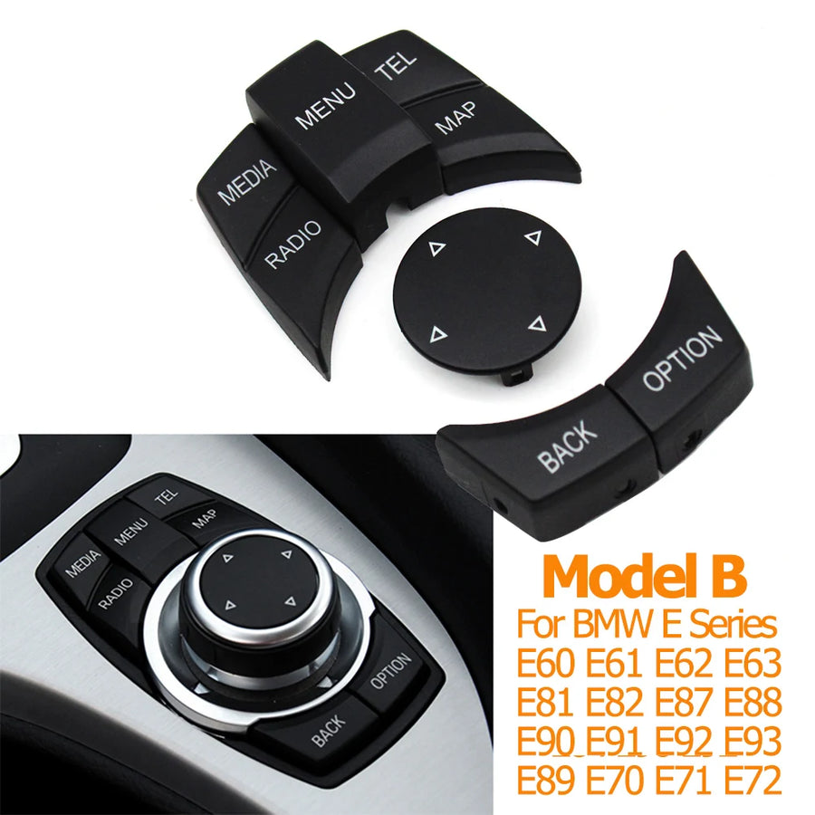 CIC IDrive Multi-Media Knob Menu Button Switch for BMW E Series E60 E61 E81 E82 E87 E88 E89 E90