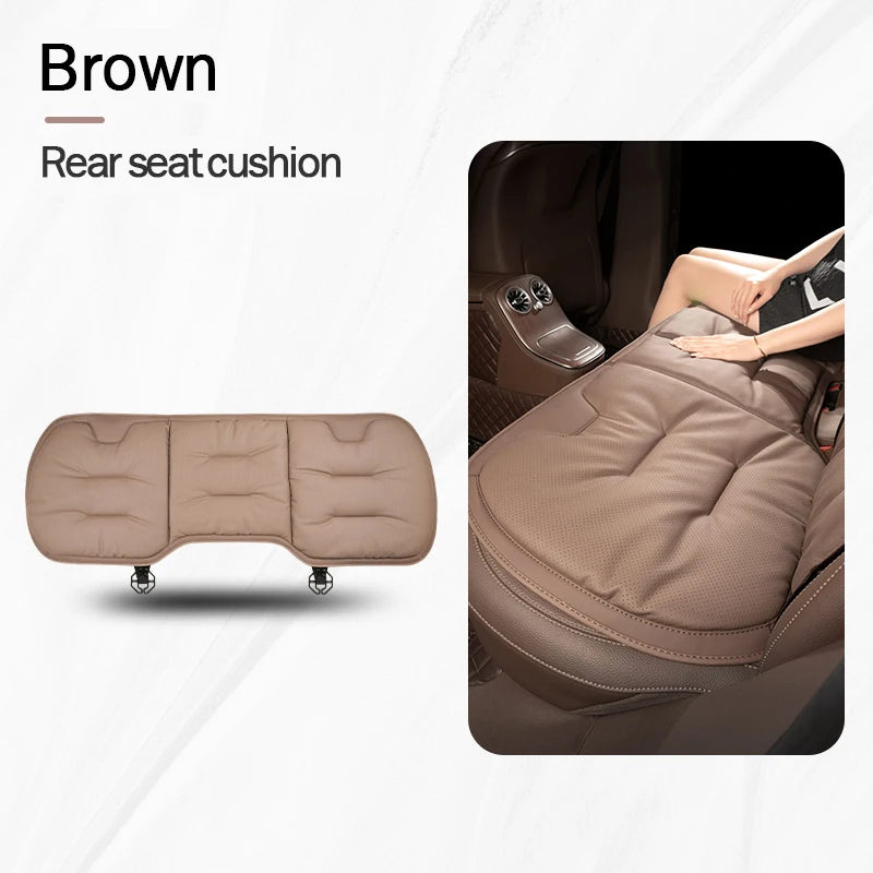 Universal Leather-look Car Seat Cover and Cushion Set