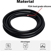 Silicone Vacuum Hose 10FT Automotive Vacuum Windshield Washer Line Universal