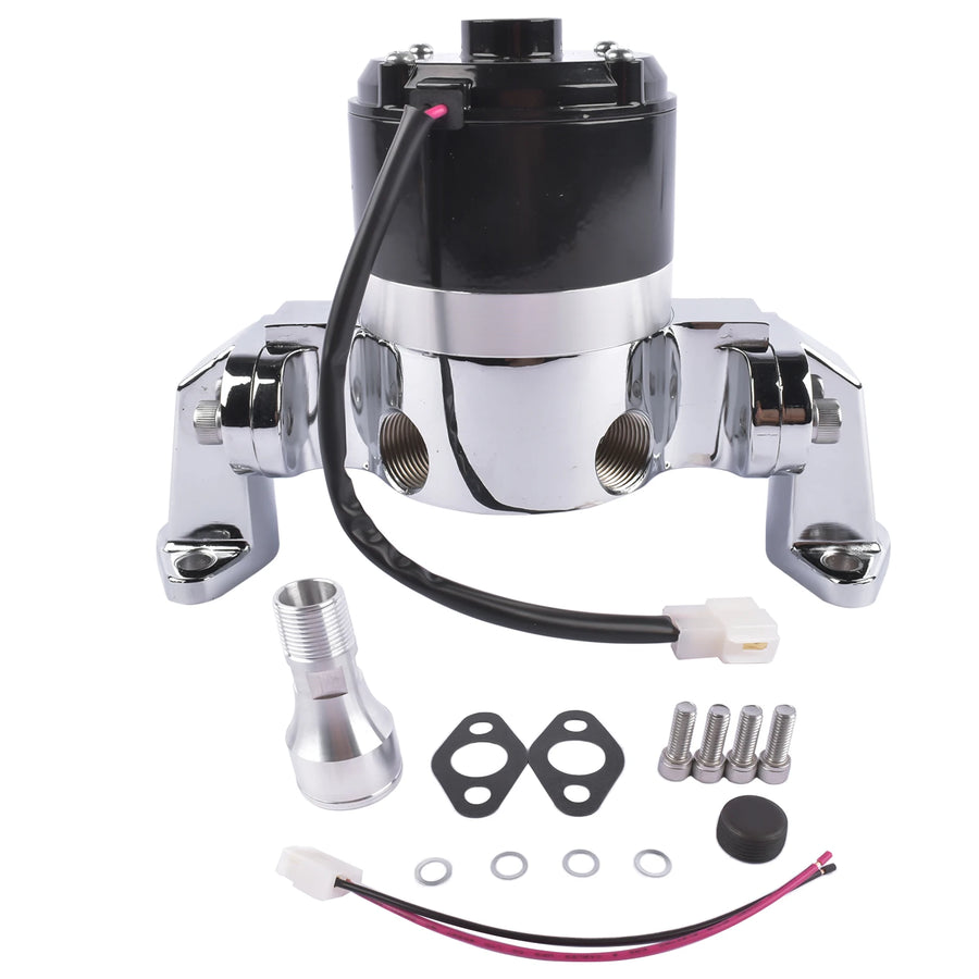 Chrome Aluminum High Flow Electric Water Pump for Small Block Chevy Small Block Chevy 283 327 350 400 Engine