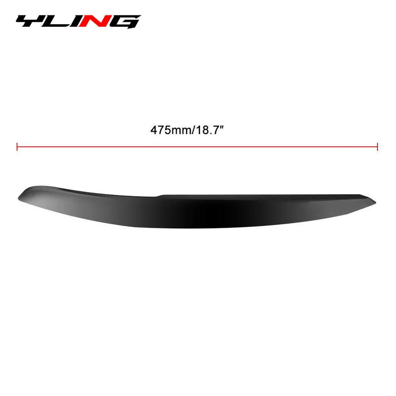 Gloss Black Headlight Eyebrow Trim Set for 2010–2017 Volkswagen Polo