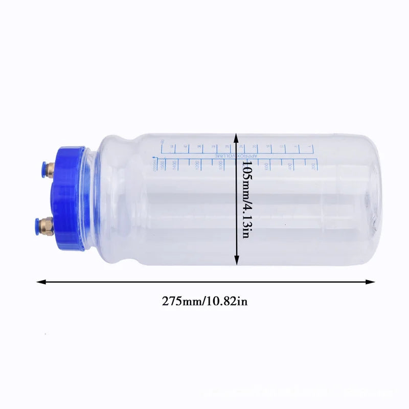 2-Liter Manual Engine Oil Extractor Pump with Storage Bottle