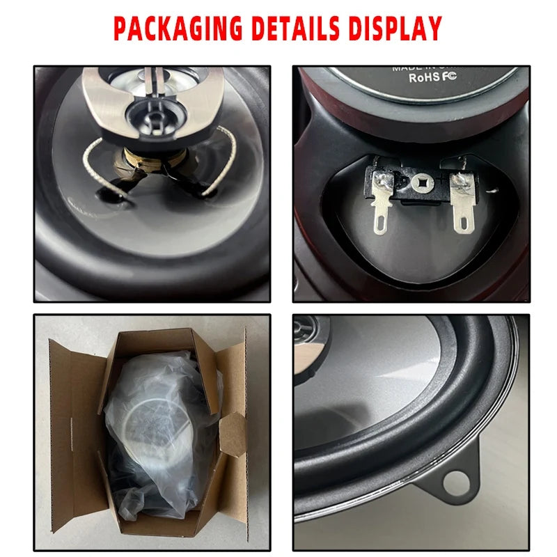 4x6-Inch 900W 4-Way Coaxial Car Speakers