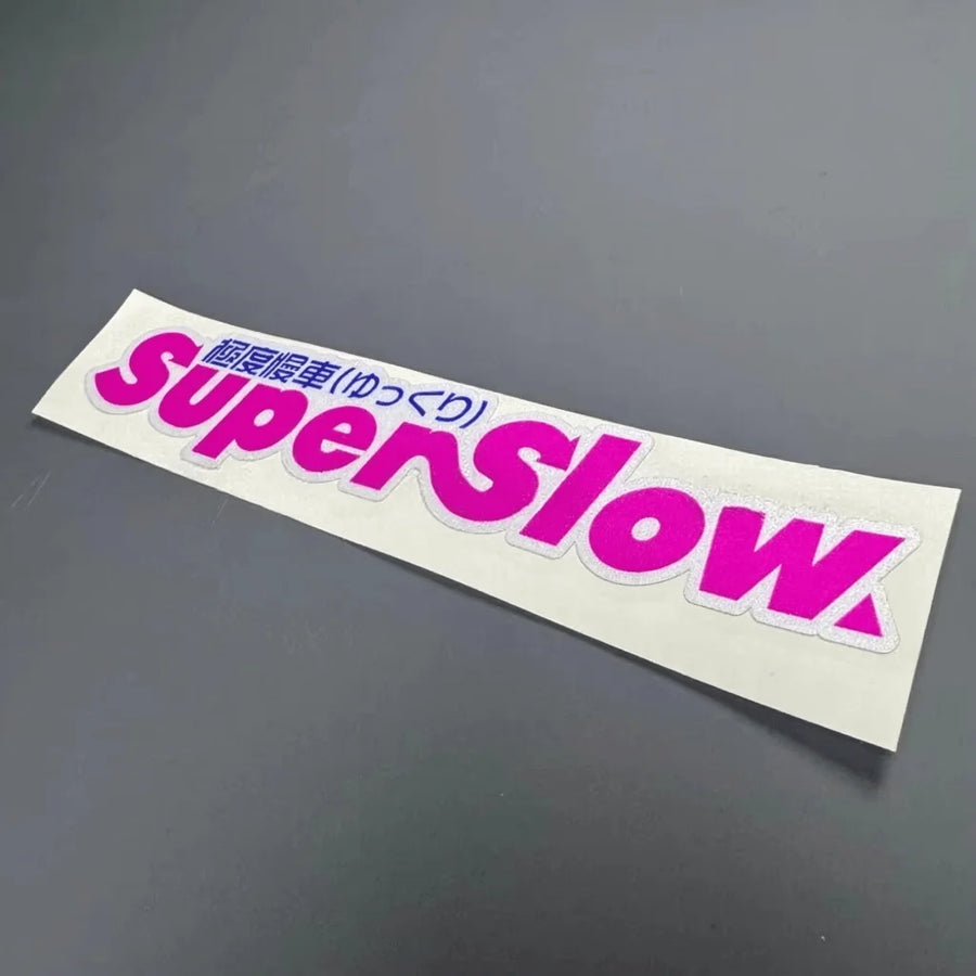 JDM “Super Slow Driver” Waterproof Vinyl Decal – Multiple Colors