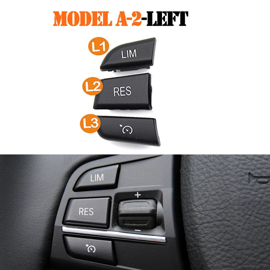 Car Steering Wheel Control Switch Buttons for 1 3 4 5 6 7 X3 X5 Series F20 F30 F34 F36 F10 F11 F07 F12