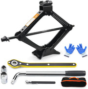 2-Ton Scissor Jack Kit with Lug Wrench
