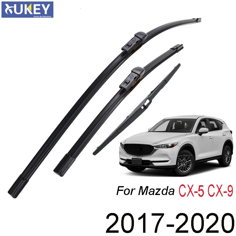 Front & Rear Windshield Wiper Blade Set for Mazda CX-5 CX-9 MK2 24" 18" 14" 2017-2020
