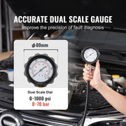 18-Piece Engine Compression Tester Kit for Gasoline or Diesel Engines