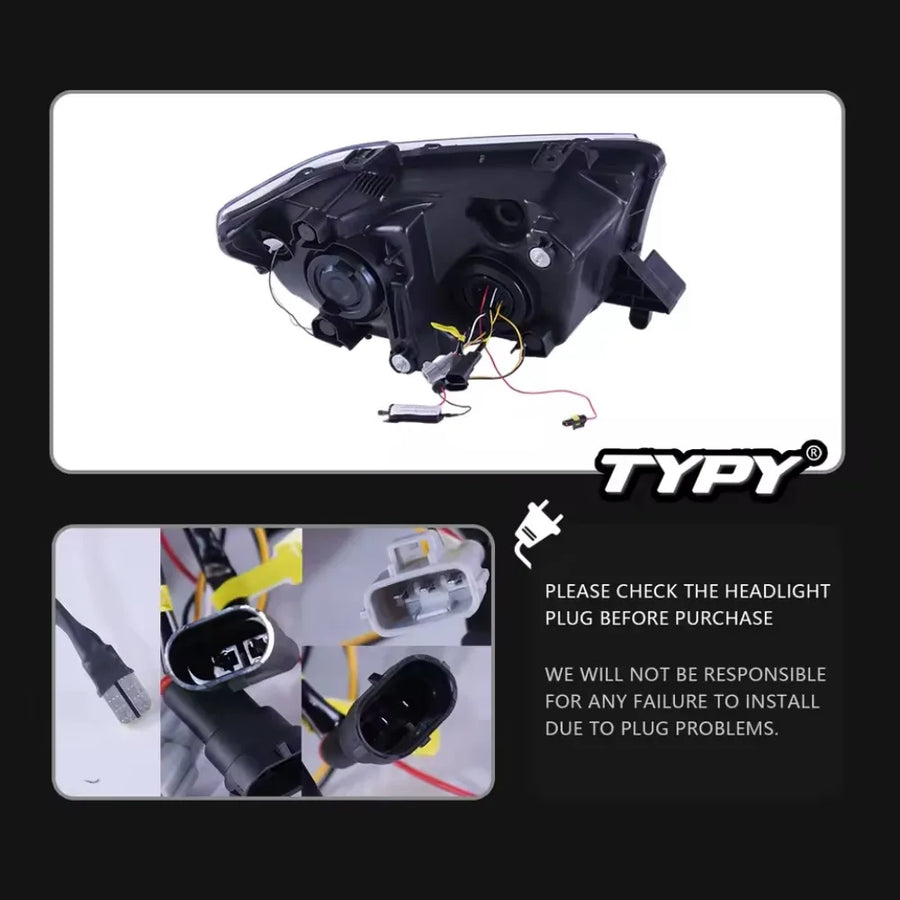 LED Headlight Assembly Set for 2007–2014 Toyota Tundra