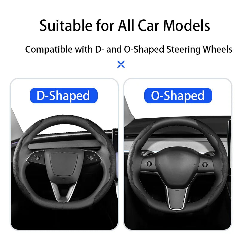 Steering Wheel Cover for Toyota/Honda/Audi/Tesla