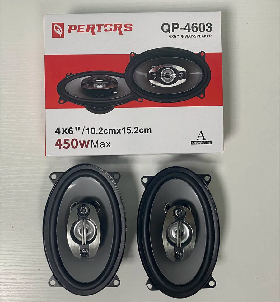 4x6-Inch 900W 4-Way Coaxial Car Speakers