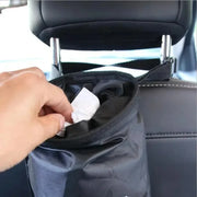 Oxford Cloth Car Seat Back Trash Bag and Hanging Waste Organizer