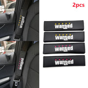 5-Star JDM Leather Seat Belt Shoulder Pads - Pair