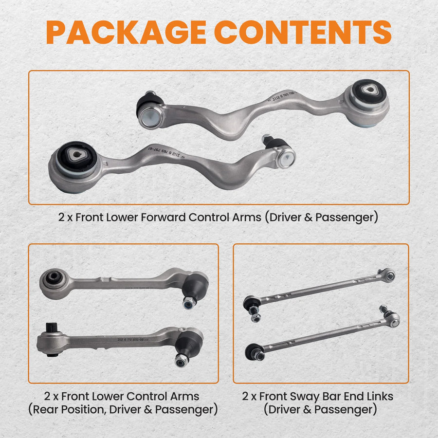 Front Suspension Wishbone Track Control Arm Kit for BMW 3 Series E90 E91 E92 E93