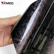 Glossy Forged Carbon-Fiber-Look Vinyl Wrap Film