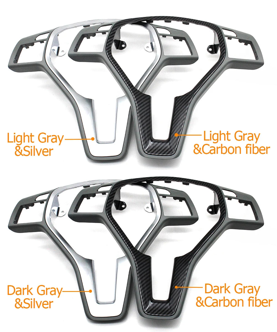 Steering Wheel Carbon Fiber Cover Panel Trim for Mercedes-Benz W176 W246 W204 X204 W212 W207 W156