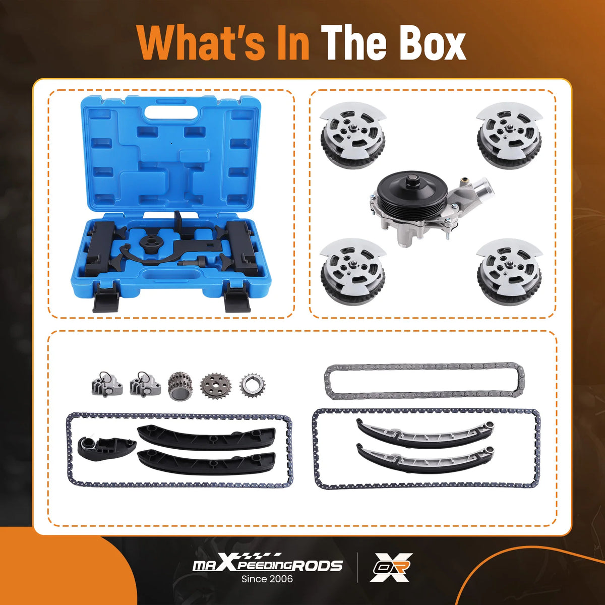 5.0L Timing Chain, Water Pump and Tool Kit for Jaguar/Land Rover
