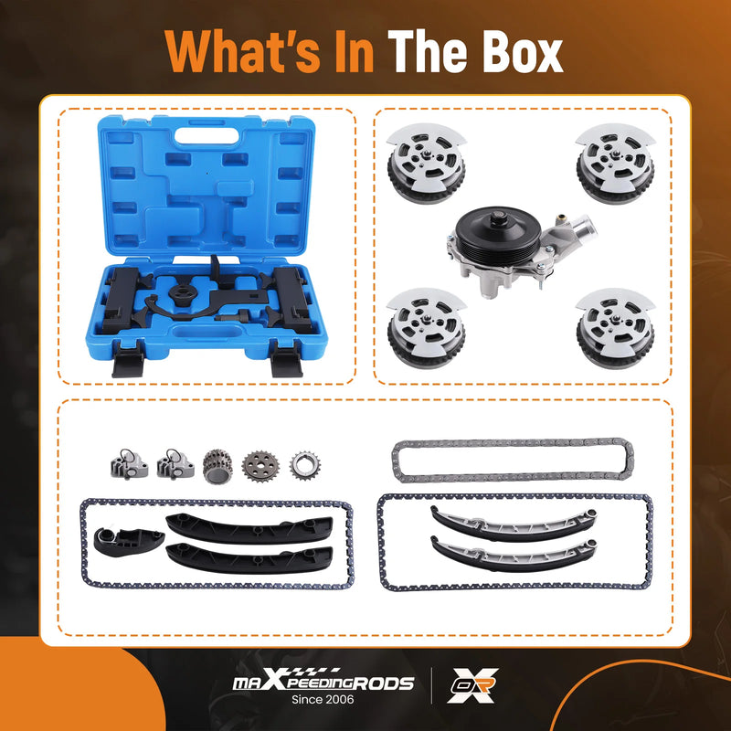 5.0L Timing Chain, Water Pump and Tool Kit for Jaguar/Land Rover