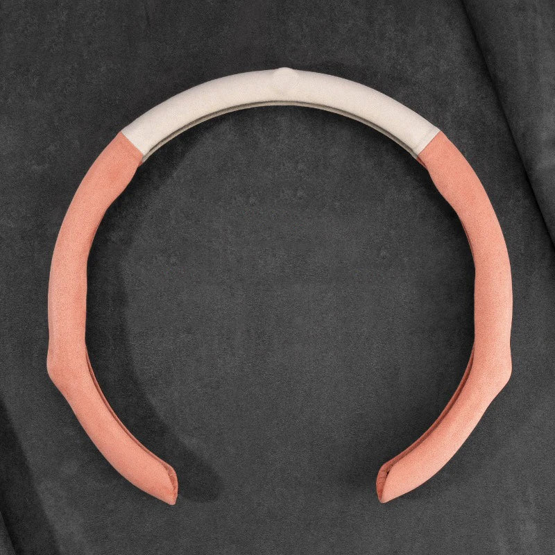 15-Inch Suede-Style Steering Wheel Cover – Multiple Colors