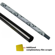 Black Automotive Window Tint Film – 3 m × 50 cm, 1–50% VLT