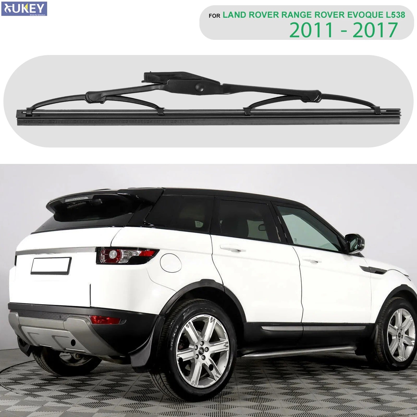 Rear Windshield Wiper Blade Set for Land Rover Range Rover Evoque 2011-2017