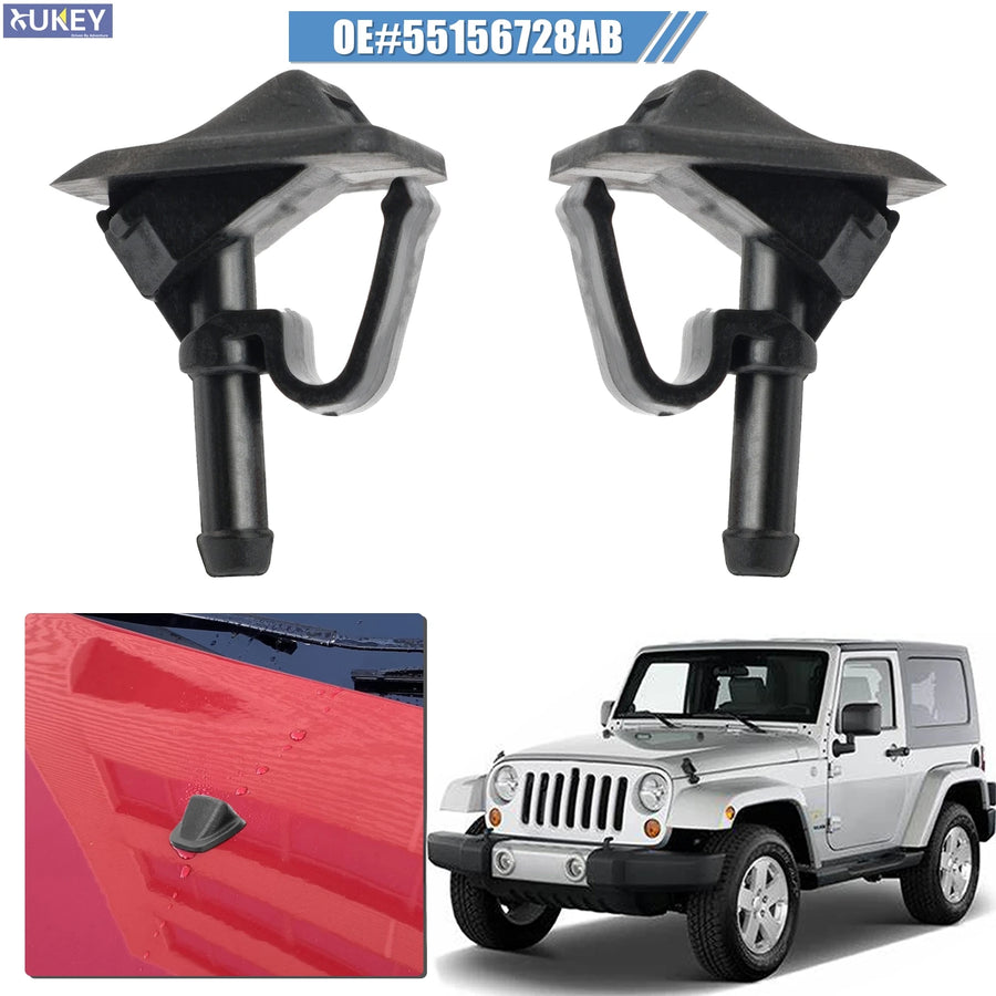 Windshield Washer Nozzle Set for Jeep Wrangler 2006-2012