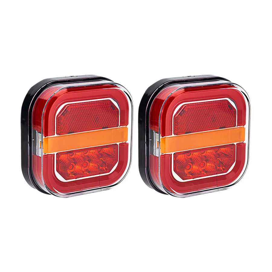 2-Piece LED Trailer Tail and License Plate Lights – 12V/24V