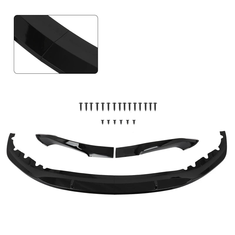 BMW 5 Series G30 M Sport Gloss-Black Front Bumper Lip – 2017–2020