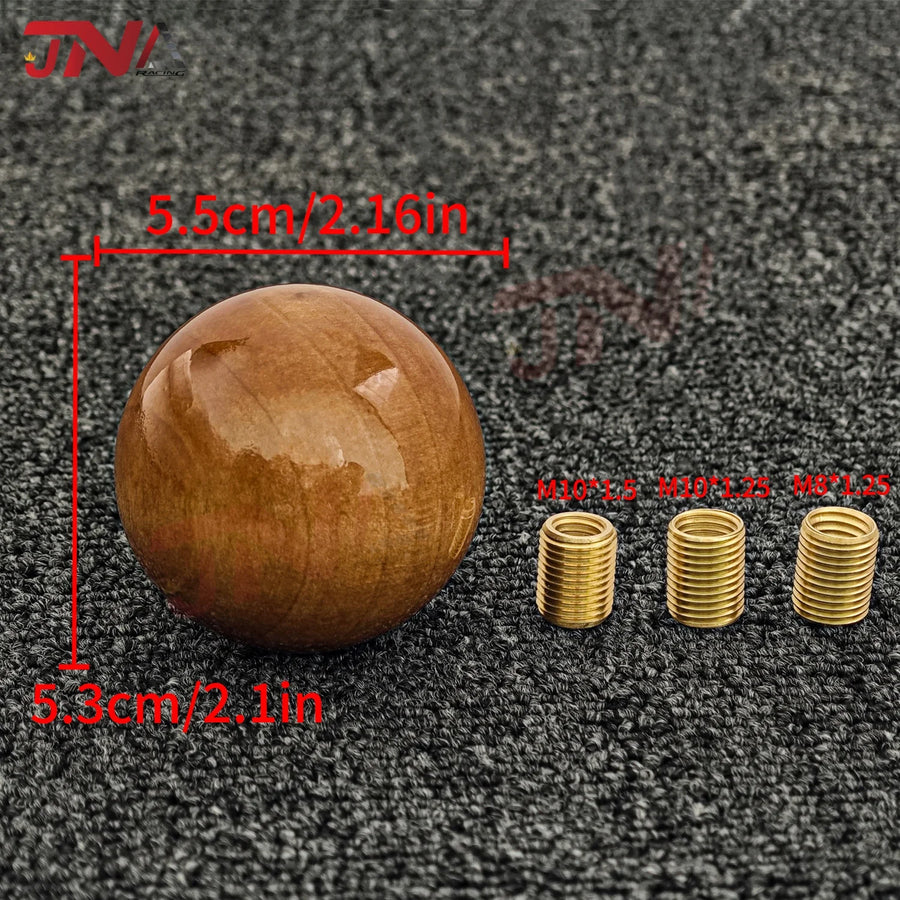 Retro Round Wood Gear Shift Knob Classic Vintage Manual Car Shift Gear Knob