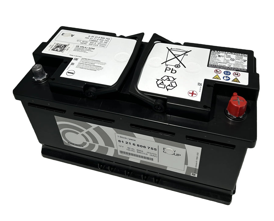 Genuine BMW 90 Ah AGM Battery – Part Number 61216924023