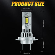 2-Piece H7 LED Headlight Bulb – 6500K