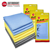 40 x 40 cm Waffle Microfiber Glass Towels - Multi-Pack