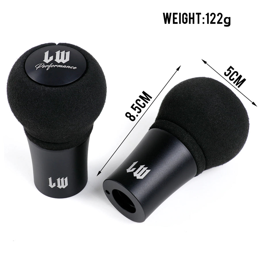 Universal Black Suede Manual Shift Knob