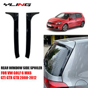 Rear Window Spoiler Canards for Volkswagen Golf MK6 2008-2012