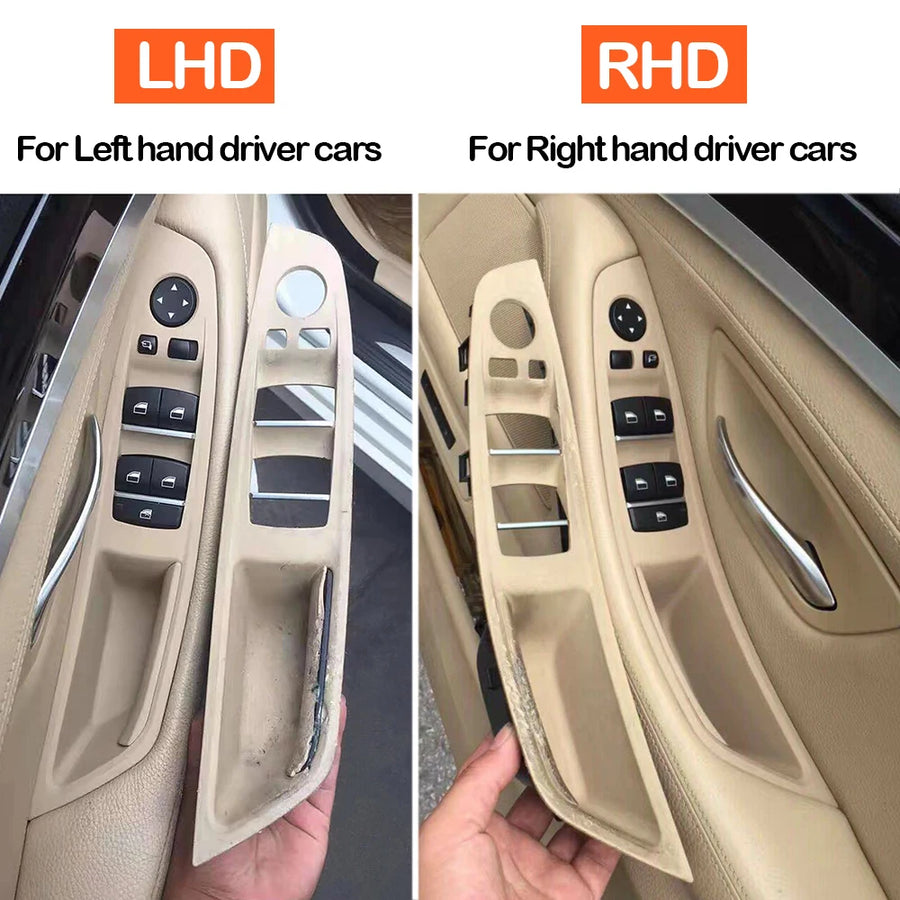 LHD RHD Beige Black Brown Oyster Car Interior Door Armrest Inside Pull Handle Set for BMW 5 Series F10